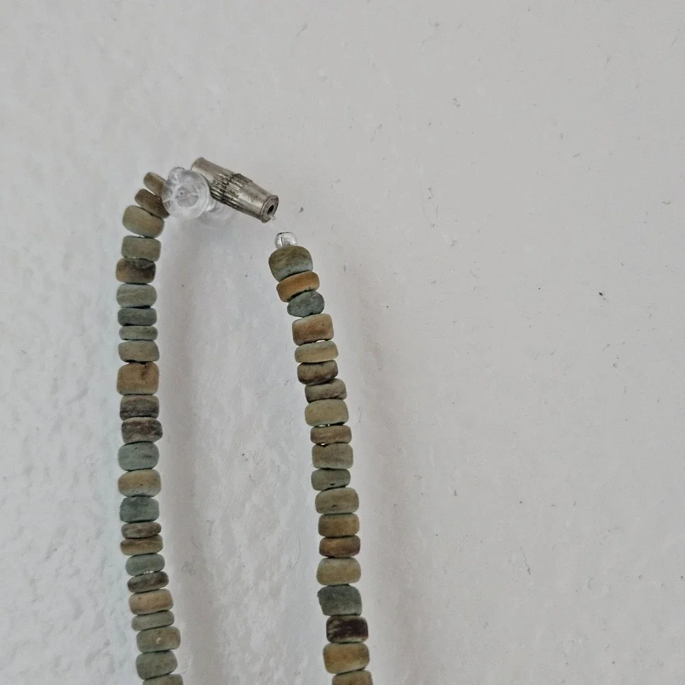 Native Treasure surfboard and coconut bead necklace beachy dolphin pendant